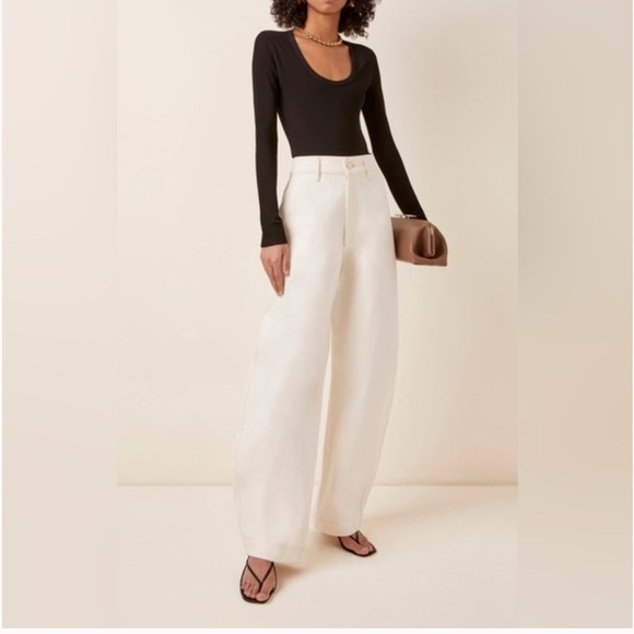 Goldsign Curve Wide Leg Jean - Picture 1 of 9